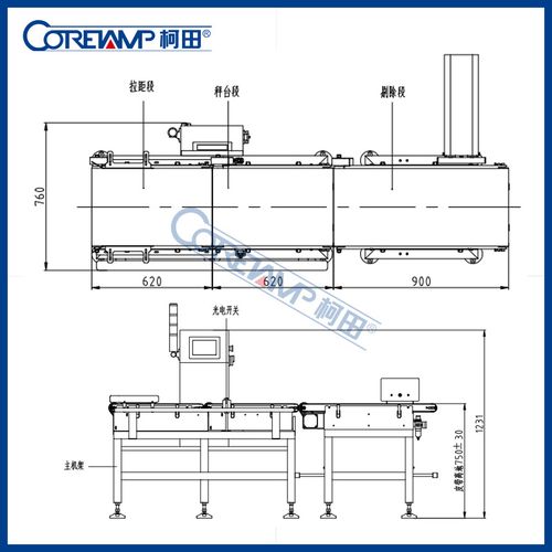 柯田東莞廠家高精密檢重機 五金產(chǎn)品欠重檢測機 動態(tài)智能檢重秤